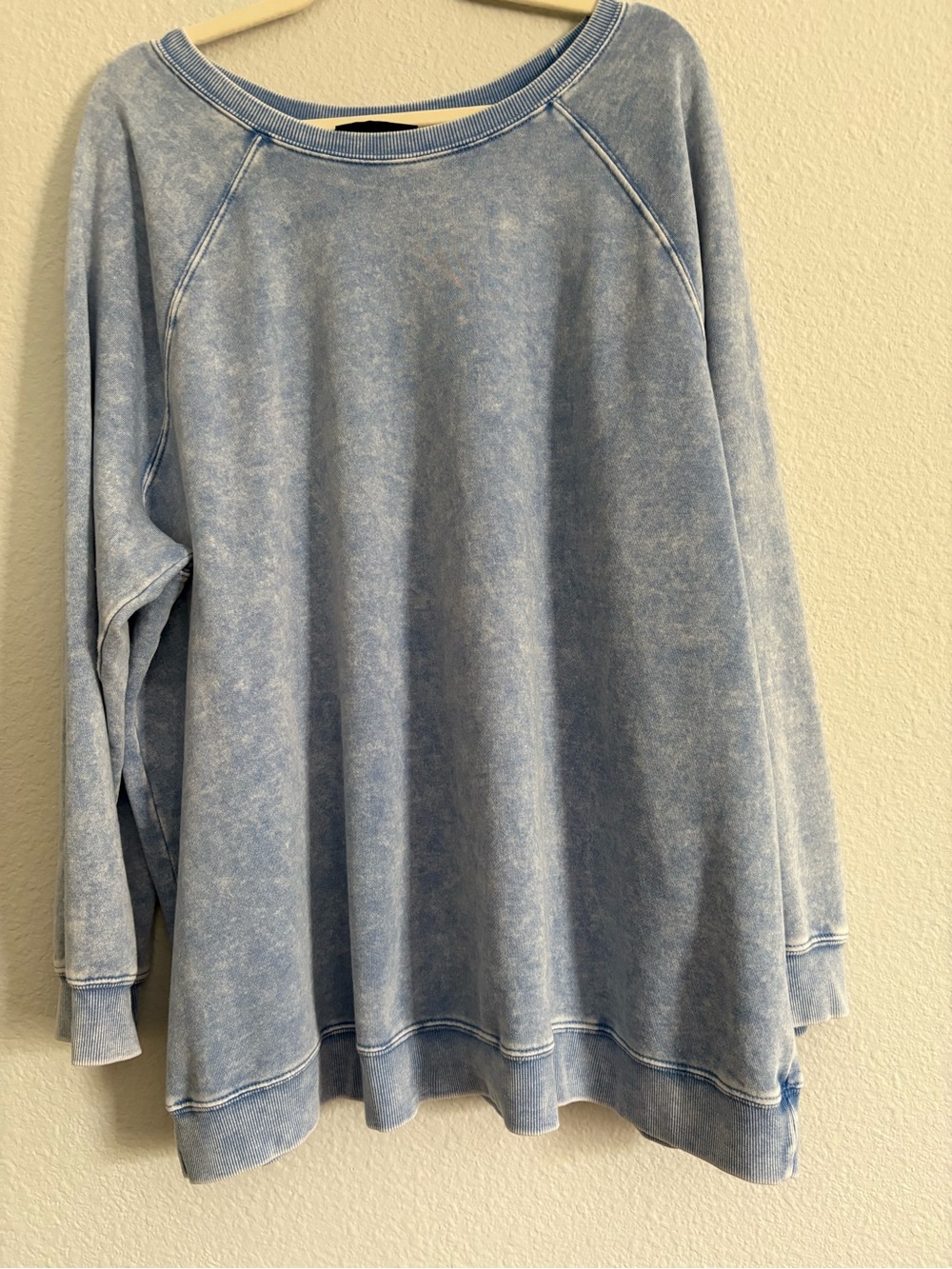 EUC Lane Bryant LIVI Blue Cotton Blend Sweatshirt 22/24